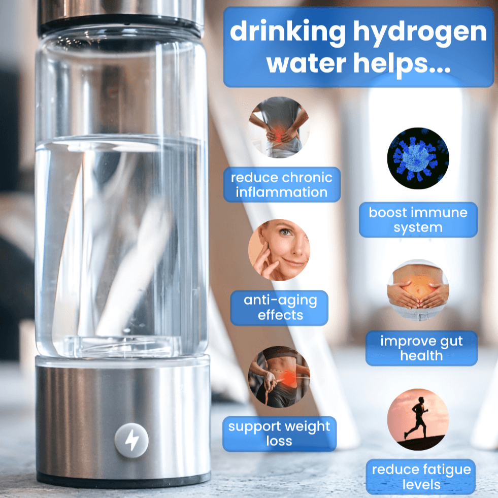 Posturaco™ Hydrogen Water Bottle – Portable Hydrogen-Infused Water Generator