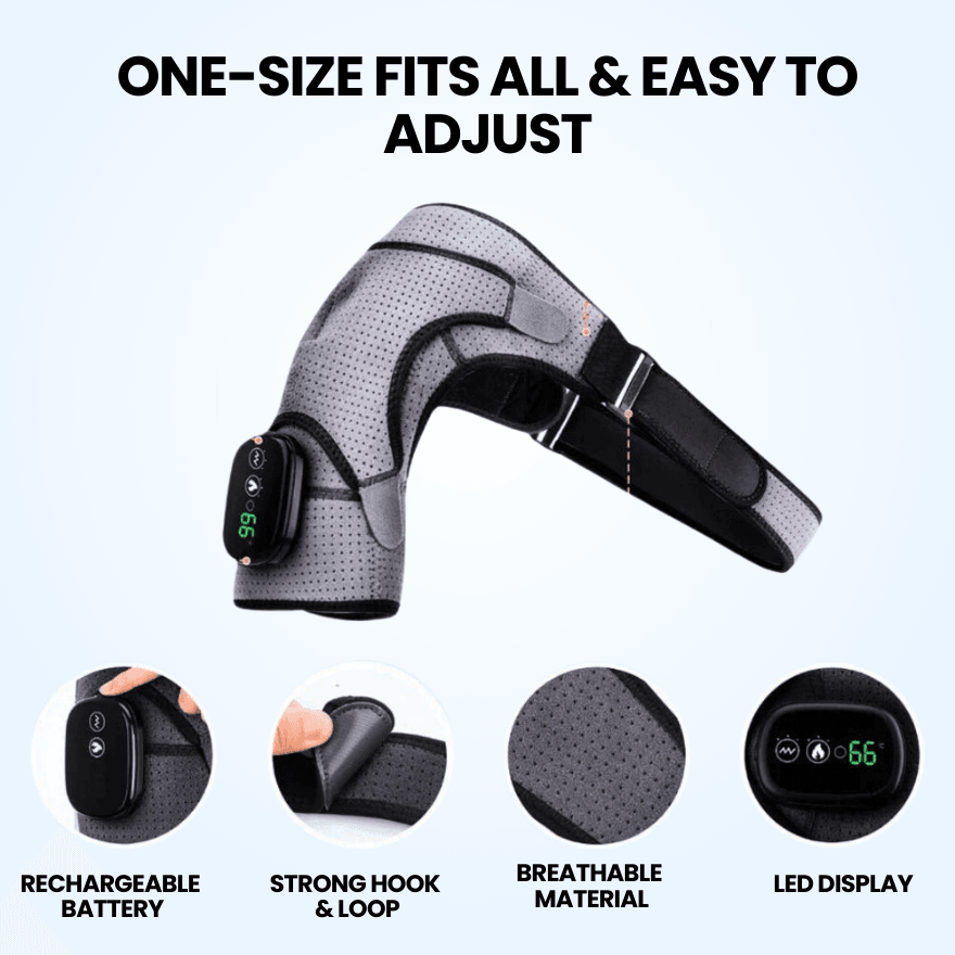 Posturaco™ 3-in-1 Shoulder Massager – Deep Tissue Kneading, Heat & Vibration Therapy for Neck & Upper Back Relief