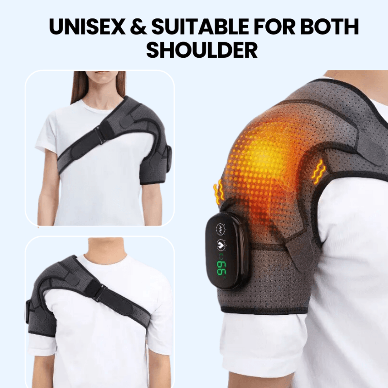 Posturaco™ 3-in-1 Shoulder Massager – Deep Tissue Kneading, Heat & Vibration Therapy for Neck & Upper Back Relief