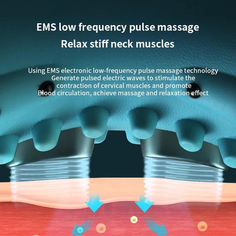 NeckEase Pro Massager - Deep Tissue Neck Relief with Heat & Pulse Technology