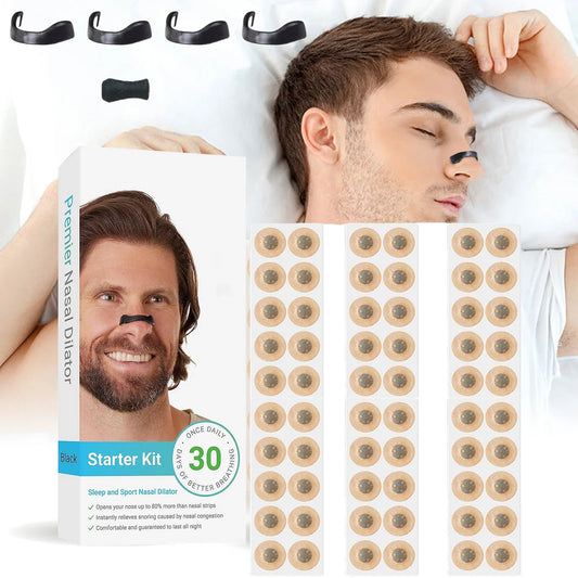Magnetic Nasal Breathing Dilator Kit (30 Days) | Anti-Snoring & Sports Air-Intake