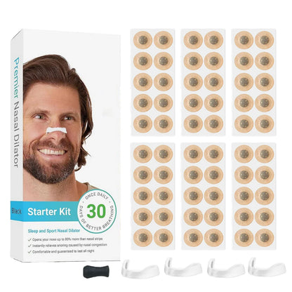 Magnetic Nasal Breathing Dilator Kit (30 Days) | Anti-Snoring & Sports Air-Intake