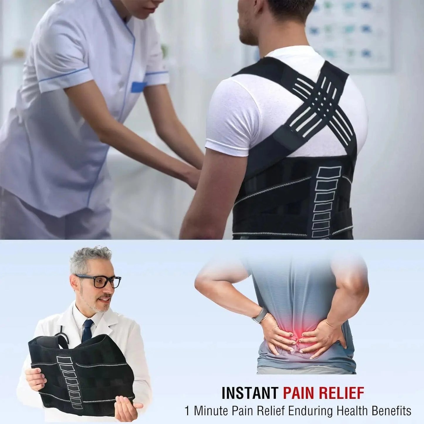 Posturaco™ Posture Corrector (Premium) – Advanced Support for Perfect Posture & Pain Relief