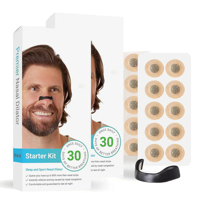 Magnetic Nasal Breathing Dilator Kit (30 Days) | Anti-Snoring & Sports Air-Intake