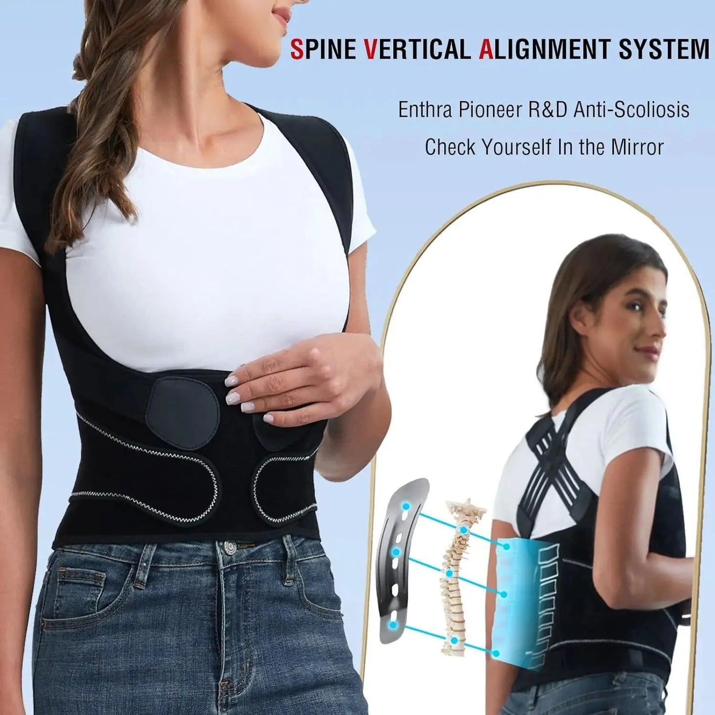 Posturaco™ Posture Corrector (Premium) – Advanced Support for Perfect Posture & Pain Relief
