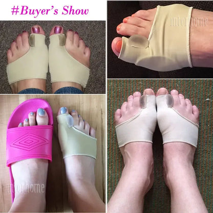 Silicone Bunion Corrector & Toe Separator – Hallux Valgus Orthotic Gel Sock for Foot Pain Relief & Toe Alignment