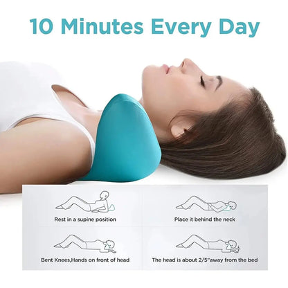 Neck & Shoulder Relaxer – Cervical Traction Pillow with Acupressure Massage for Spine Alignment & Stress Relief