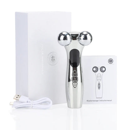 Electric Facial Microcurrent Beauty Device with LED Display – Face Lifting Roller Massager for Skin Tightening – Best Gift for Mom and Skincare Lovers