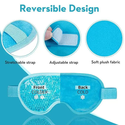 New Gel Eye Mask for Hot and Cold Compress – Cooling Plush Ice Bag for Sleeping and Beauty Eye Care