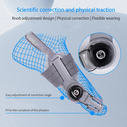 Adjustable Bunion Corrector Brace – Rotatable Toe Separator & Straightener for Hallux Valgus Relief