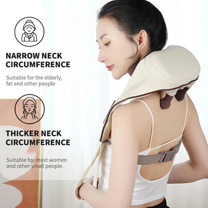 Simulated Human-Hand Neck Massage Shawl – Intelligent Kneading Device for Cervical & Shoulder Muscle Relaxation